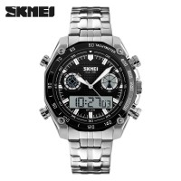 Jual Jam Tangan Men Casual SKMEI Stainless Strap Watch Anti Air Murah