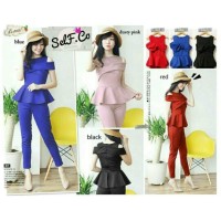Jual jumpsuit rose bahan bagus banged best seller Murah