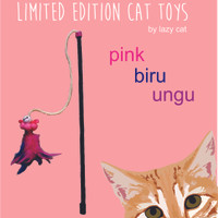 Jual mainan kucing tongkat bulu/ cat teaser (limited edition) Murah