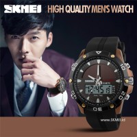 Jual Jam Tangan SKMEI ORIGINAL Tenaga Matahari Emas Anti Air Canggih Mewa Murah