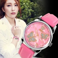 Jual Jam Tangan Wanita Cewe Motif Kupu Kupu Asli Abti Air Casual Genuine Murah