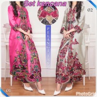 SETELAN KEBAYA MUSLIM KENCANA HIGH QUALITY | Bahana Online Shop