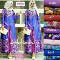 BAJU SETELAN WANITA MUSLIM CELANA DAN LONGTUNIK KUMALA SET #10