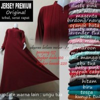 Jual gamis polos jersey super high quality Murah