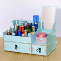 Jual PROMO #618 Rak kosmetik CERMIN kitty cat Desktop storage kitty series Murah