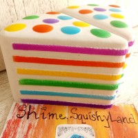 Jual RAINBOW CAKE REPLIKA CHAWA SQUISHY MEDIUM SIZE Murah