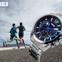 Jual Jam Tangan Pria Rantai Original SKMEI Casio Anti Air Rolex swiss army Murah