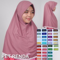 Jual jilbab nuhijab pet renda Murah Murah