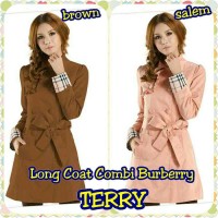 Jual LONG COAT COMBI BURBERRY TERRY Murah