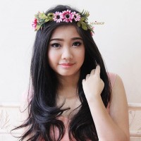 Jual Flower crown Sunforest Matahari Pink Murah