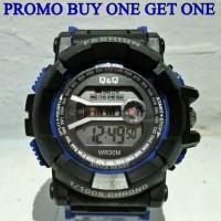 Jual jam tangan merk Q&Q digital tahan air Murah
