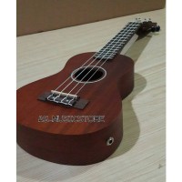 Jual Ukulele Elektrik Coklat Tua Free Kabel Jack , Tas dan Pick Murah