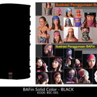 Jual Buff Warna Hitam Polos Spesial Kain Masker Bandana Multifungsi Adem Murah