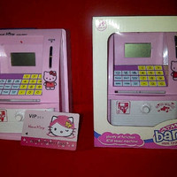 Jual MAINAN MESIN HITUNG ATM MINI HELLO KITTY CELENGAN SALDO UANG ANAK Murah