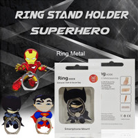 Jual Ringstand / iring / ring standing hp SUPERHERO batman,ironman,superman Murah