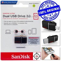 Jual Sandisk Ultra USB 3.0 64 GB OTG-Flashdisk OTG Murah