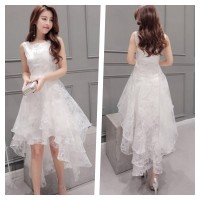 Jual Dress Wanita Korea Import Baju Wanita Organza Chiffon Party 547 Murah