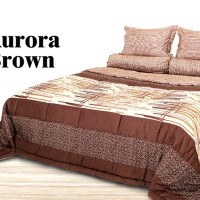 Jual Sprei Impresium Katun Jepang Aurora Brown 180x200 Murah