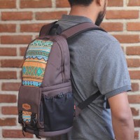 Jual tas kamera motif tribal eibag 1718C Murah
