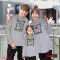 Baju Muslim Family Couple Keluarga Kaos Pasangan Lengan Panjang 10705