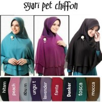 Jual Hijab/Jilbab Khimar Syar'i Pet Chiffon Murah
