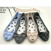 Jual Flat Shoes Jelly Mickey Murah