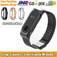 Jual MIJOBS Milan Stainless Steel Strap Untuk Xiaomi Mi Band 2 Murah