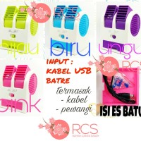 AC MINI-KIPAS ANGIN MINI FAN-USB / BATRE + PENGHARUM RUANGAN