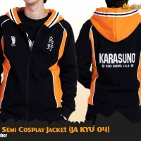 Jual Jaket Haikyuu - Karasuno semi cosplay Murah