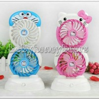 Jual Kipas angin Usb mini fan portable karakter Doraemon & Hello kitty Murah
