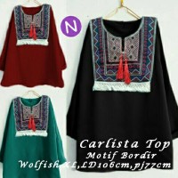 Jual chiffon blouse frill top delisa Murah