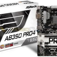ASRock AB350 Pro4 (AMD B350,AM4,DDR4) Support AMD Ryzen