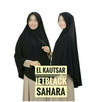Jual Jilbab Instan Hitam Jetblack / Bergo Hitam Jetblack Murah