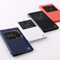 Jual Leather Flip Case Window Xiaomi Redmi 1 / Note 1 / Mi 3 Murah