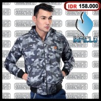 Jual Jaket kanvas pria army jaket armi canvas loreng hoodie motor murah Murah