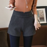 Celana Pendek Wanita Import Original Dark Gray Casual Plush (M)