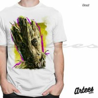 Jual Kaos Groot ART | Kaos Guardian Of The Galaxy | Kaos 3D Murah Murah