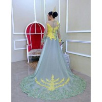 KEBAYA PENGANTIN MODERN / GAUN RESEPSI MEWAH / BAJU PERNIKAHAN CANTIK