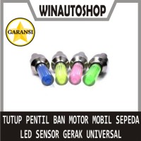 Jual Tutup Pentil Ban Motor Mobil Sepeda LED Sensor Gerak Universal Murah