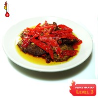 Jual Dendeng Balado Batokok (Cabe Merah) PEDAS LEVEL 3 - ASLI PADANG Murah