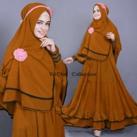 Vrichel Collection - Syari 2in1 Bella (Mustard) Limited Diskon