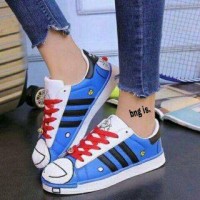 Jual Jual Sepatu Wanita Kets Casual Motif Doraemon SDS172 Murah
