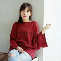 Jual JUAL CROP JARING MAROON Murah