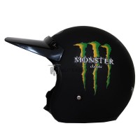 Helm Bogo JPN Motif Monster Energy Klasik + Pet Fino Panjang