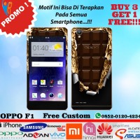 Original Garskin Oppo F1 Motif Coklat - Free Custom Gambar