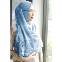 Jual Pashmina Lace Blue / Red / Biru Merah / Renda / Import / Shawl / Scarf Murah