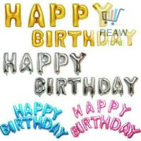 Jual Balon Foil Huruf dan Angka (Gold, Silver, Pink, Biru) Murah