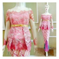 Set Kebaya Brokat Sofia Casual Modern Cantik & Elegant