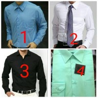Jual Kemeja Panjang Kantor Pria / Formal Kerja / Putih Murah