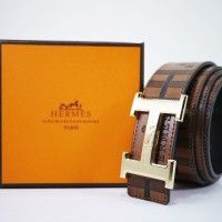 ikat pinggang kulit pria import Hermes CT04 coffee